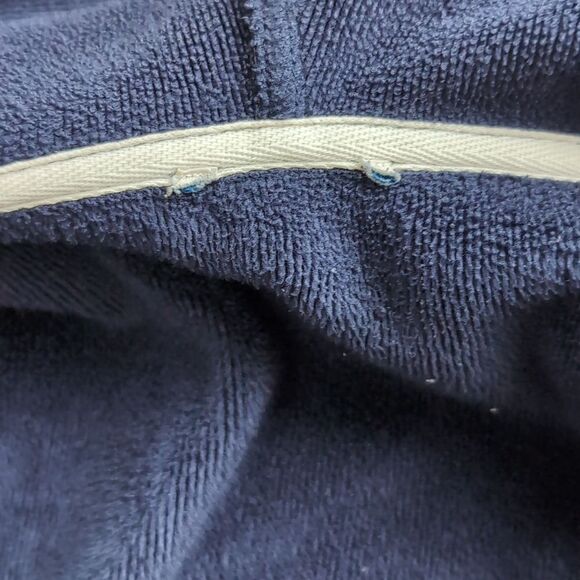 Jcrew vintage navy zip up plush hoodie size S - Picture 3 of 7